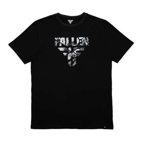 Fallen 'Insignia' Tee - Asphalt/White