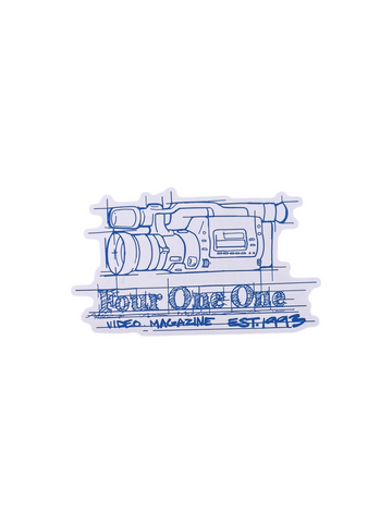 411VM 'Camera' Sticker - Blue