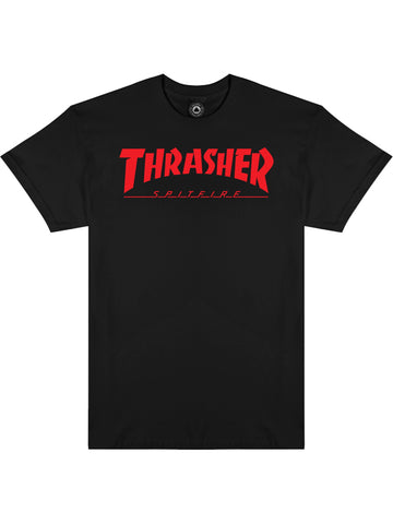 Thrasher x Spitfire 'Big Head Jake' Tee - Black