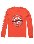 Vans 'Sidestripe' L/S Tee (Boys) - Red