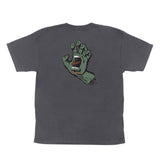 Santa Cruz 'Screaming Hand' Tee - Charcoal Moss (KIDS)
