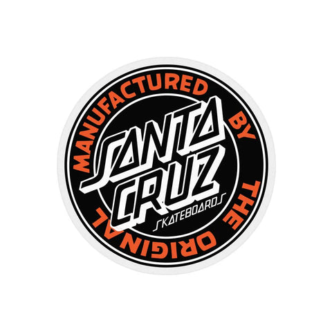 Santa Cruz 'MFG Dot' Sticker - Orange