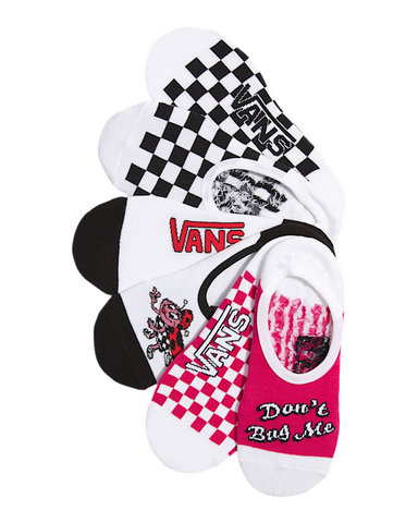 Vans 'Women Buggin Out Canoodle' Socks -  White