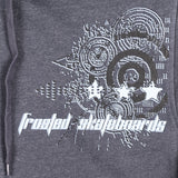 Frosted Skateboards 'Rockstah' Zip-Up Hoodie - Charcoal