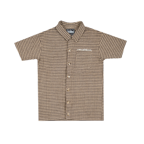 Frosted 'Angels' Button Up Shirt - Checkered