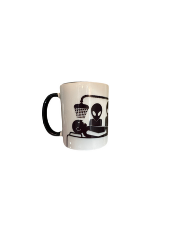 Alien workshop 'Brainwash' Mug - White/Black