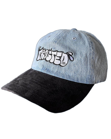 Frosted 'Throwy' Cap - Light Blue Denim