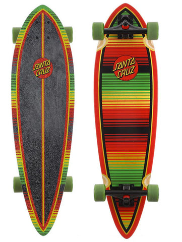Santa Cruz 'Serape Dot' Longboard -Red