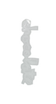 Chocolate 'Big Logo' Sticker - White