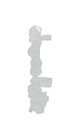 Chocolate 'Big Logo' Sticker - White