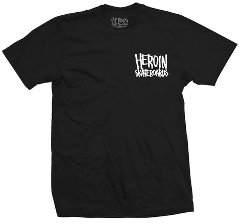 Heroin Skateboards 'Wide Boy' Tee - Black