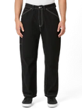 Krooked 'Sun Heart' Carpenter Pants - Black