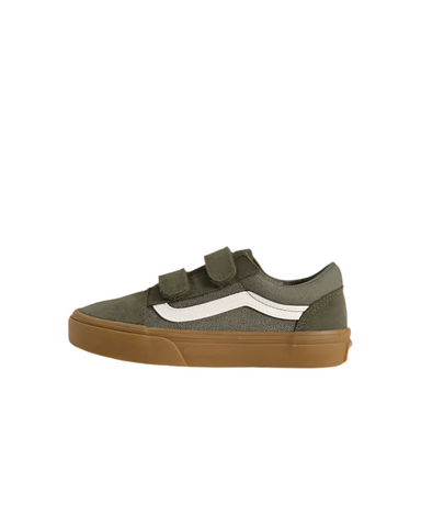 Vans 'Old Skool Velcro' Shoes - Denim Green