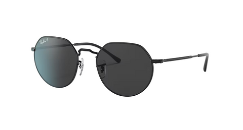 Ray-Ban 'Jack' Sunglasses - Black / Polar Black (ORB3565)