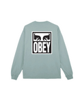 Obey 'Eyes Icon 2' L/S Heavyweight Tee - Jade