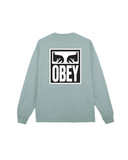Obey 'Eyes Icon 2' L/S Heavyweight Tee - Jade