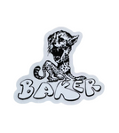 Baker 'Cheetah' Sticker - Black