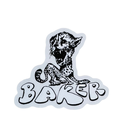 Baker 'Cheetah' Sticker - Black