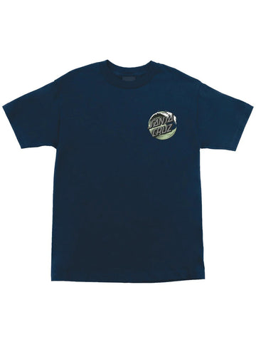 Santa Cruz 'Wave Dot' Tee - Navy