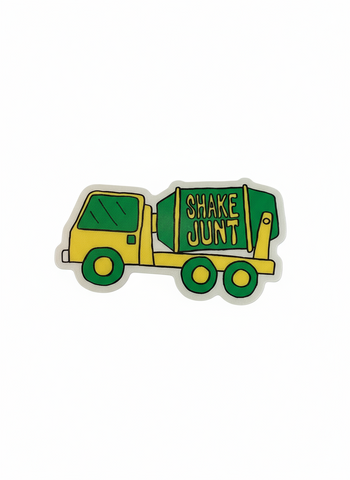 Shake Junt 'Concrete Mixer' Sticker - Green