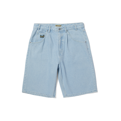 HUF 'Cromer' Baggy Jean Shorts - Light Blue