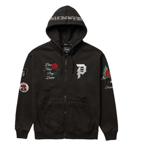 Primitive 'Temptation' Zip-Up Hoodie - Black