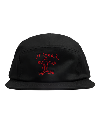 Thrasher 'Gonz' 5-Panel Cap - Black/Red