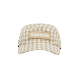 Supreme 'Gingham' Camp Cap - Tan