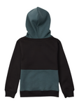 Volcom 'Forzee' Hoodie (Kids) - Black/Teal