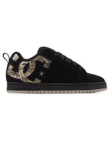 DC 'Court Graffik SE' Shoes - Black/Green/Black