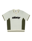 Obey 'Sport' Polo Shirt - Unbleached Multi
