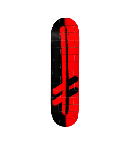 Deathwish 'OG Logo Split Bricks' Skate Deck - Black/Red