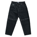 Frosted 'Transformer' Baggy Pants - Black