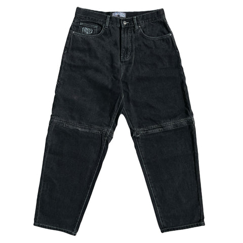 Frosted 'Transformer' Baggy Pants - Black