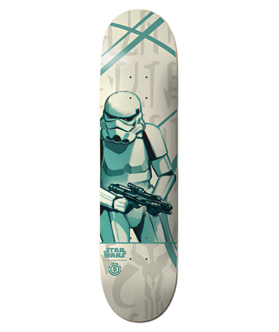 Element x Star Wars 'Mandalorian Stormtrooper' Skate Deck - White