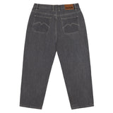 Loviah '1990' Baggy 5 Pocket Denim Pants - Grey Acid Wash
