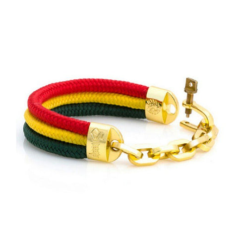 Rastaclat x Snoop Lion '3 String' Bracelet - Rasta