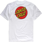 Santa Cruz 'Classic Dot' Tee - White