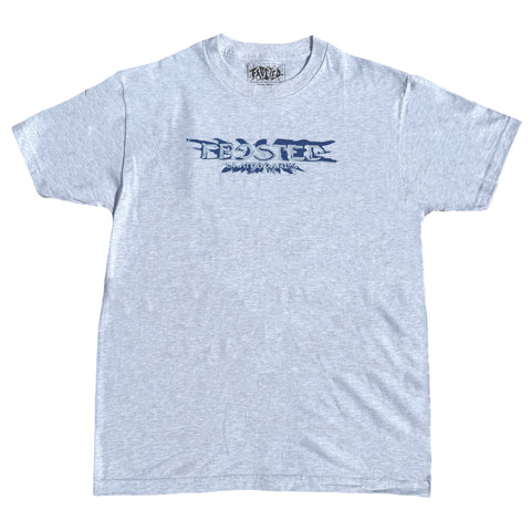 Frosted 'Infinity Blue' Tee - Ash Grey
