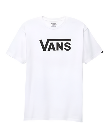 Vans 'Classic' Tee - White/Black (Kids)
