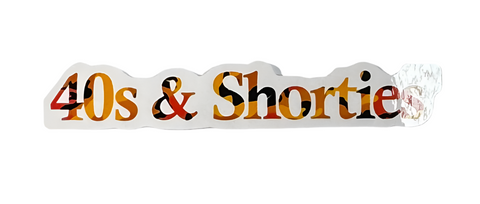 40’s Shorties 'Logo' Sticker - Fall Camo