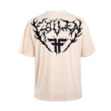 Fallen 'Iron' Tee - Beige/Black