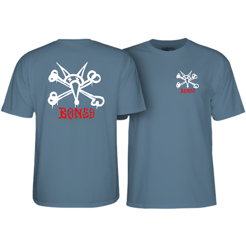 Powell Peralta 'Rat Bones' Tee - Indigo Blue