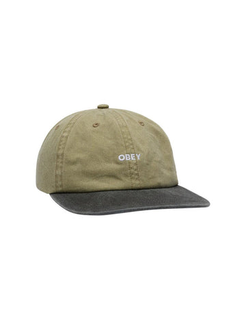 Obey '2 Tone Bold 6 Panel Strapback' Cap - Pigment Khaki Multi