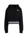Vans 'Boom Boom Check' Cropped Hoodie - Black
