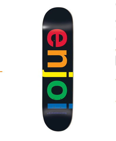 Enjoi 'Spectrum R7' Skate Deck - Black/Multicolor