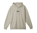 Obey 'Lowercase Embroidered' Hoodie - Silver Grey