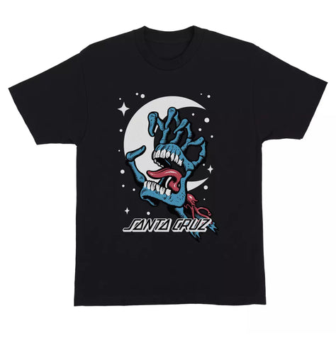 Santa Cruz 'Cosmic Bone Hand' Tee (Kids) - Black