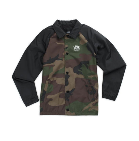 Vans 'Torrey' Windbreaker (Kids) - Camo/ Black