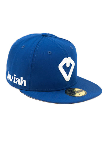 Loviah New Era 'Heart' Fitted Cap - Light Royal